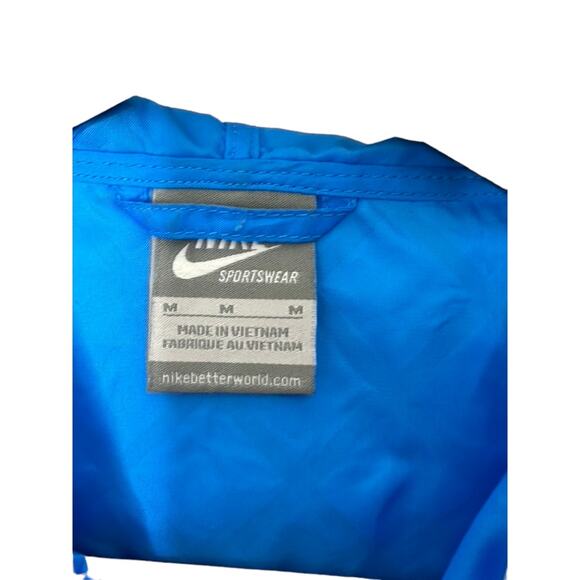 Nike Light Blue Hooded Fused Windrunner Jacket Women's Size Medium - Picture 3 of 9